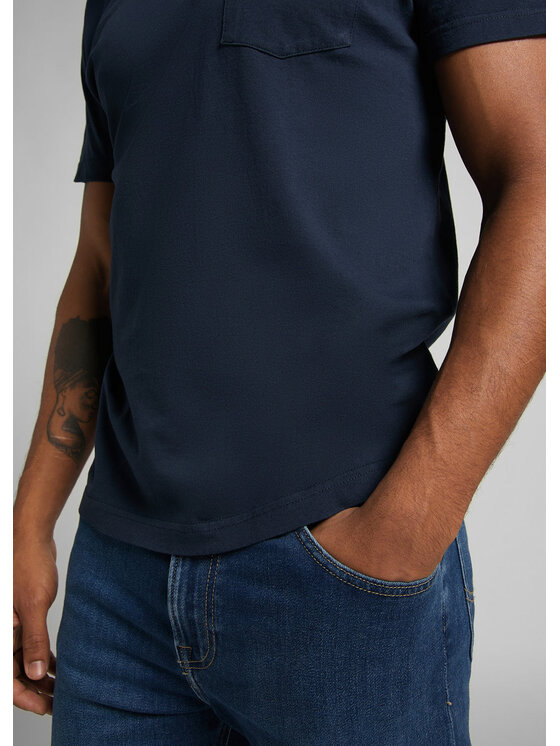 Lee Lee T-Shirt SS POSTER TEE Niebieski Regular Fit