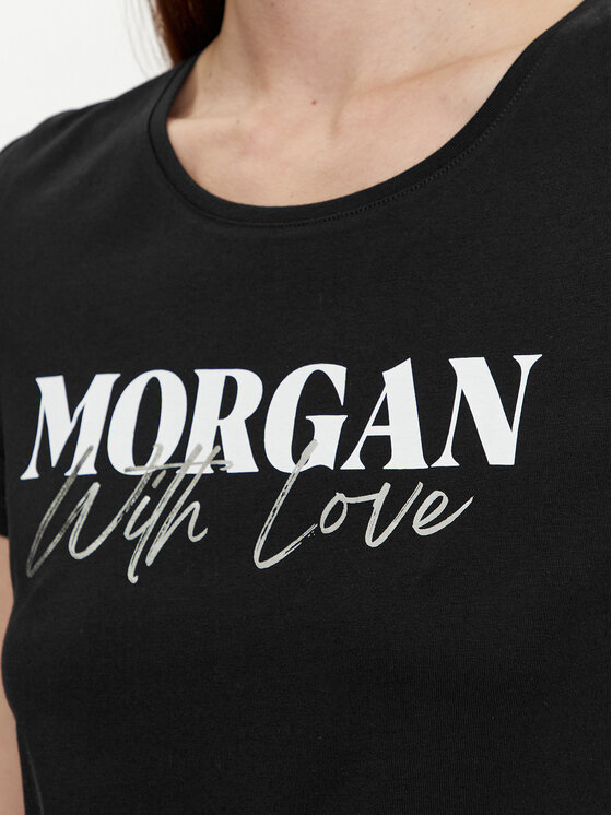Morgan Morgan T-särk 241-DUNE Must Regular Fit