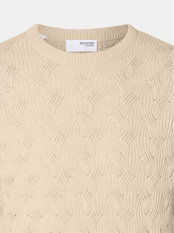 Selected Homme Selected Homme Pulover 16094503 Bej Regular Fit