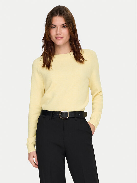 ONLY ONLY Sveter Rica 15204279 Žltá Regular Fit