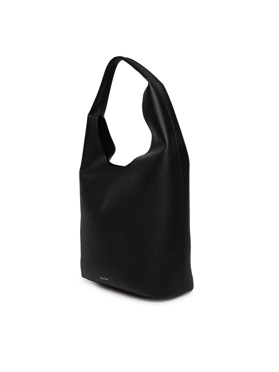 Calvin Klein Calvin Klein Kabelka Slouchy Pebble Medium Bag LV04F3596G Čierna