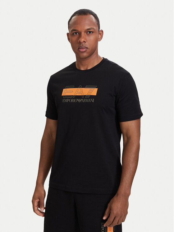 EA7 Emporio Armani EA7 Emporio Armani T-Shirt 7M002415 AF10375 UC001 Černá Regular Fit