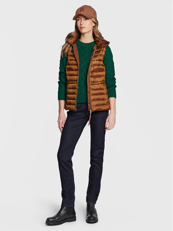 Tommy Hilfiger Tommy Hilfiger Жилетка за костюм WW0WW37265 Кафяв Regular Fit