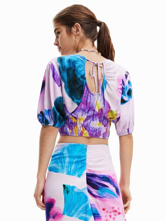 Desigual Desigual Blūze MONSIEUR CHRISTIAN LACROIX Rina 23SWBW15 Violets Regular Fit