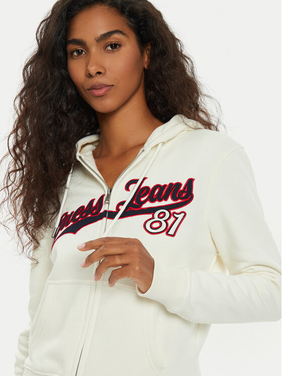 Guess Jeans Guess Jeans Суитшърт W4BQ03 KC811 Екрю Regular Fit