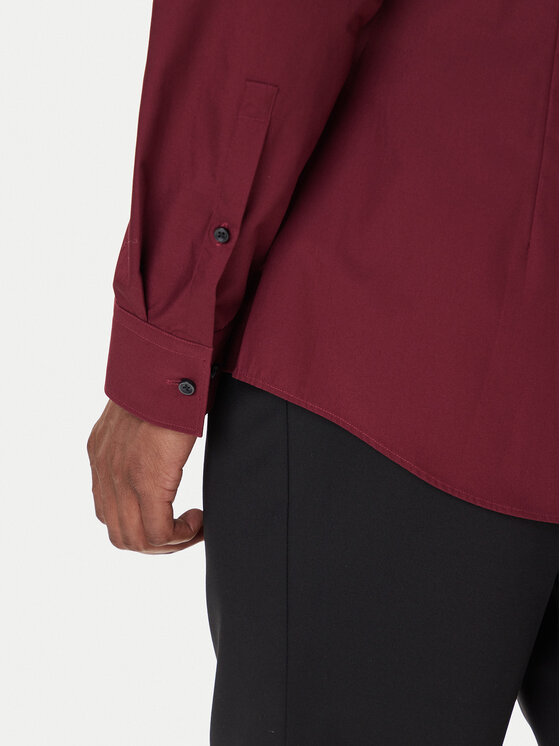 HUGO HUGO Košulja Kenno 50289499 Tamnocrvena Slim Fit