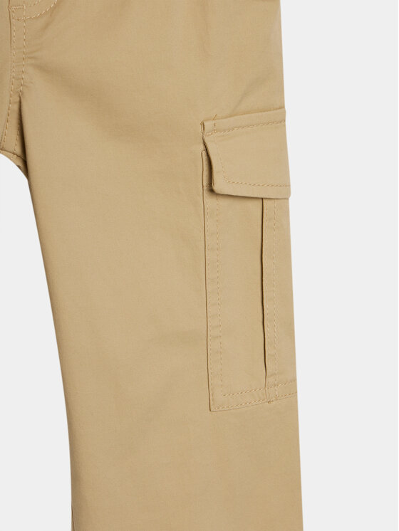 United Colors Of Benetton United Colors Of Benetton Auduma bikses 4HK2CF01V Bēšs Straight Fit