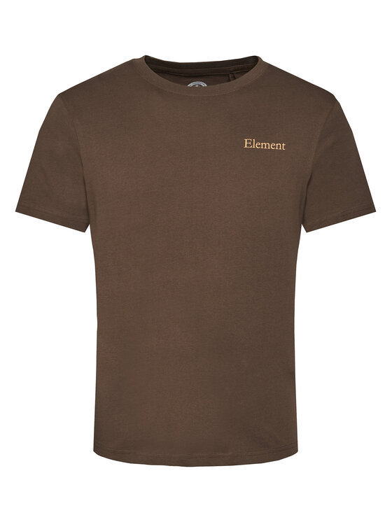 Element Element Marškinėliai Sbxe Prevent ELYZT00488 Ruda Regular Fit