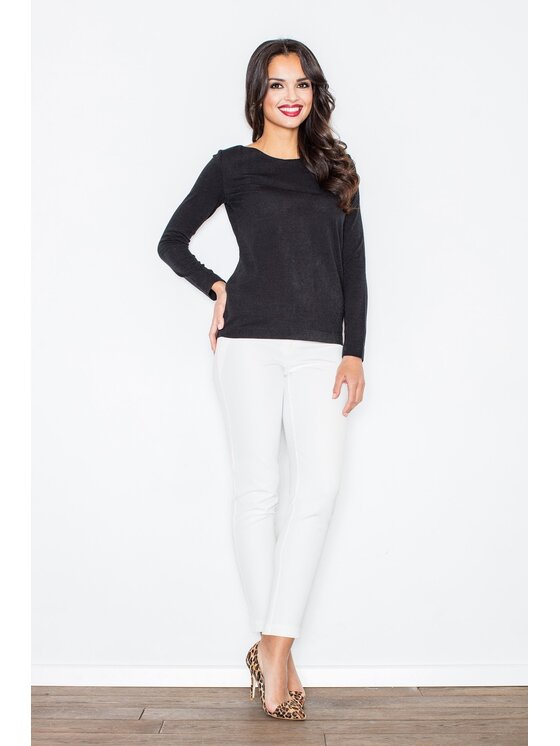 FIGL FIGL Sweter M244 Czarny Regular Fit
