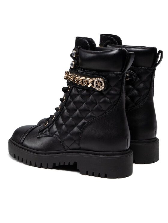 Guess Guess Schnürstiefeletten FL8ODS ELE10 Schwarz