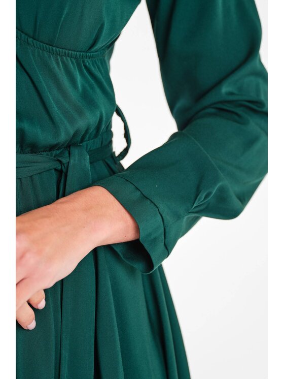 Awama Awama Vestito estivo A471 Verde Basic Fit