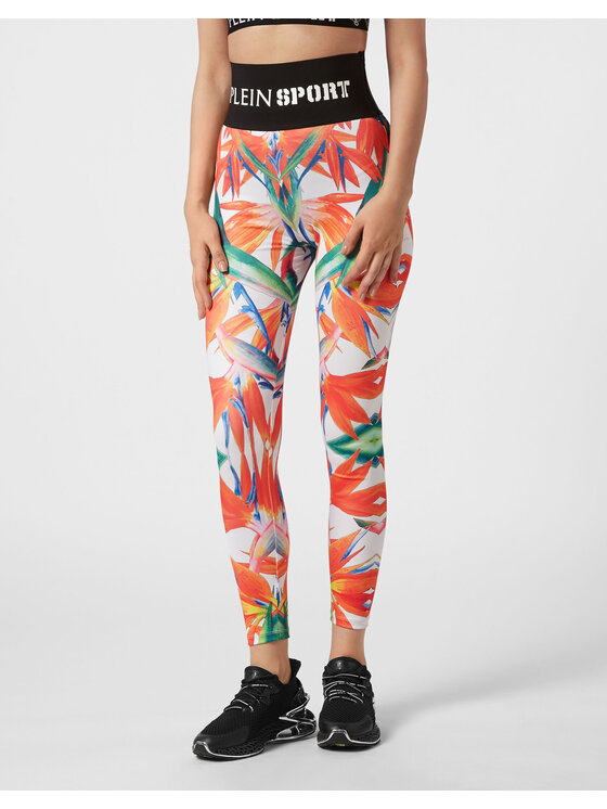 Plein Sport Plein Sport Legginsy 3377 Biały Active Fit