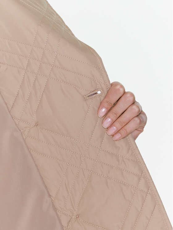 Tommy Hilfiger Tommy Hilfiger Giacca di transizione Quilted WW0WW37268 Beige Loose Fit