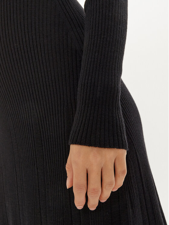 MAX&Co. MAX&Co. Rochie tricotată 2426326013200 Negru Slim Fit