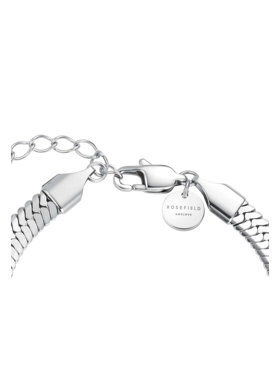 Rosefield Rosefield Bransoletka Snake Evolution Collection Srebrny