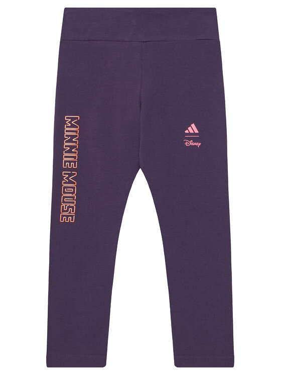 adidas Legginsy Disney Minnie Mouse JL9192 Fioletowy Slim Fit