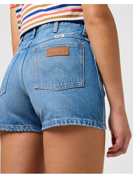 Wrangler Wrangler Pantaloncini di jeans COWBOY SHORT 3 INCH 112351076 Blu Regular Fit