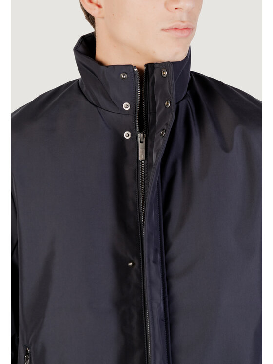 Armani Exchange Armani Exchange Giacca di pelle BLOUSON JACKET Blu Casual Fit