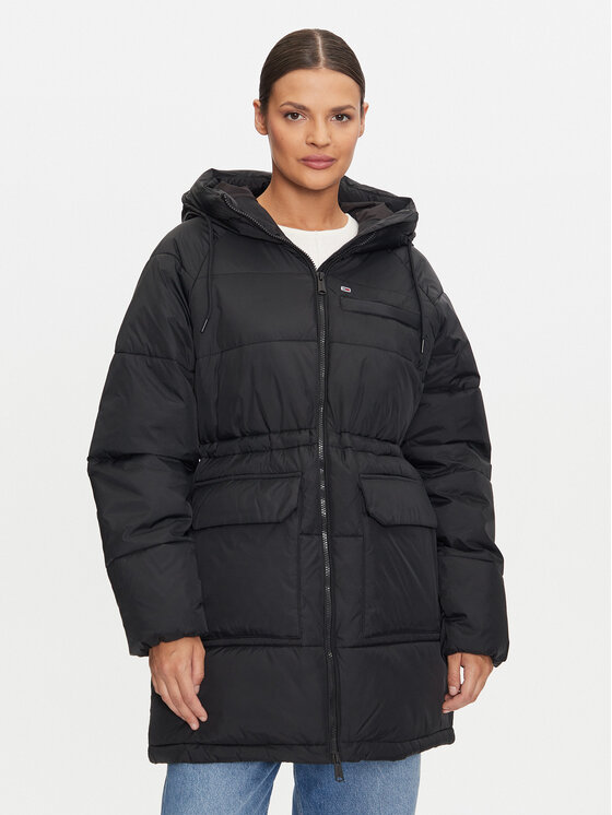 Tommy Jeans Tommy Jeans Zimní bunda Vail DW0DW18842 Černá Regular Fit