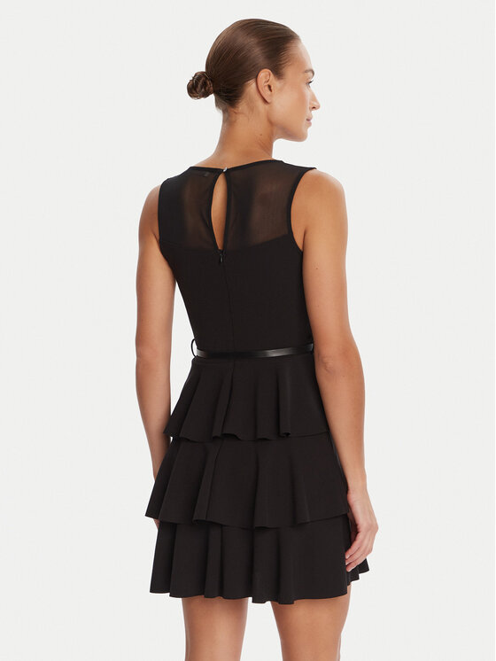 Rinascimento Rinascimento Φόρεμα κοκτέιλ CFC0126150003 Μαύρο Regular Fit