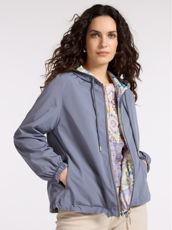 Elena Mirò Elena Mirò Cappotto invernale F048P000193N023 Viola A-Line Fit