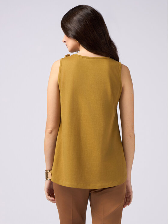 Oltre Oltre T-Shirt G327J004068N025 Zielony Slim Fit