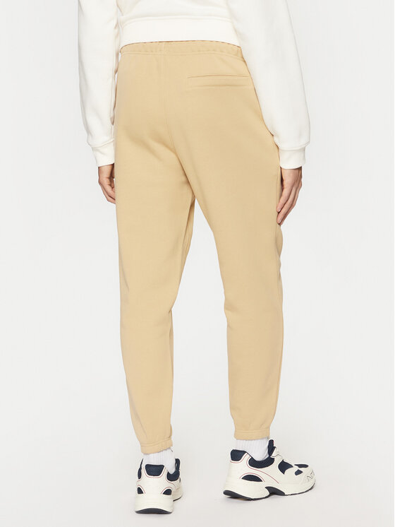 Tommy Jeans Tommy Jeans Spodnie dresowe Badge DM0DM20276 Beżowy Regular Fit