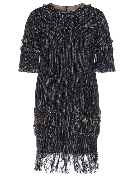 Elisabetta Franchi Elisabetta Franchi Φόρεμα κοκτέιλ AB-003-03E2-V599 Μαύρο Slim Fit