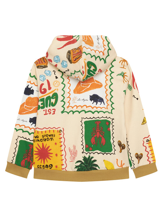 Guess Guess Džemperis ar kapuci L6GQ03 KA6R4 Bēšs Regular Fit