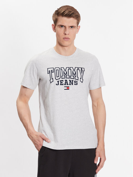 Tommy Jeans T-shirt Entry Graphic DM0DM16831 Siva Regular Fit