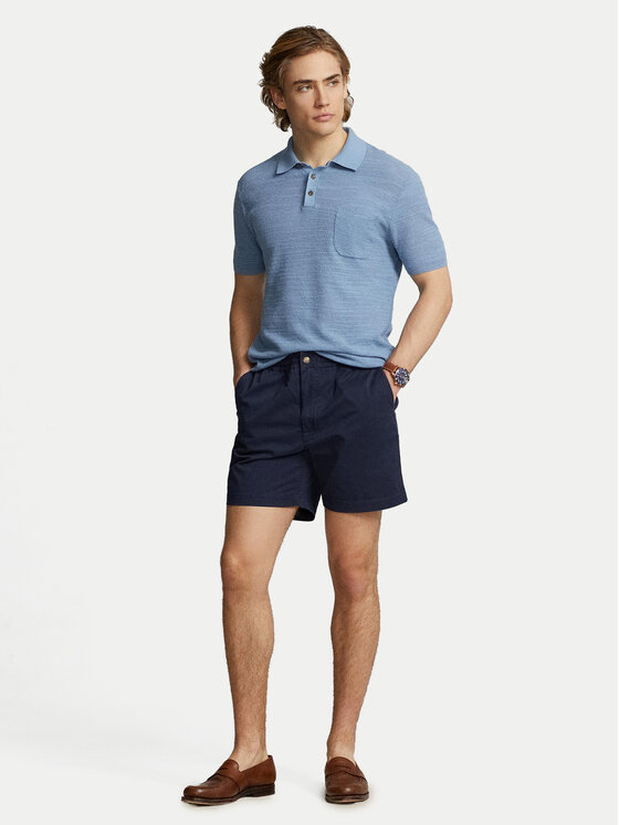 Polo Ralph Lauren Polo Ralph Lauren Kratke hlače iz tkanine Prepster 710644995 Mornarsko modra Classic Fit