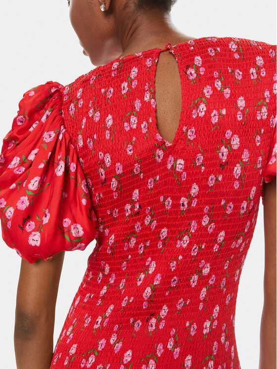 ROTATE Robe d ete 1121902946 Rouge Regular Fit