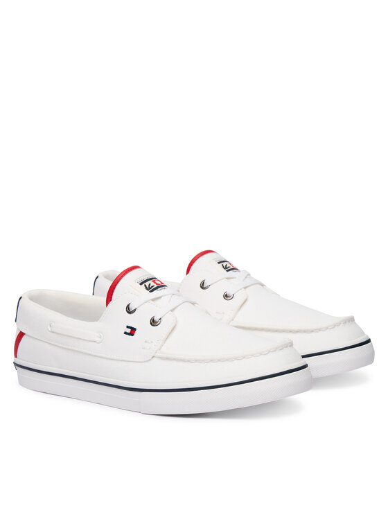 Tommy Hilfiger Tommy Hilfiger Tenniskingad Th Boat Vulc Sneaker Canvas FM0FM05877 Valge