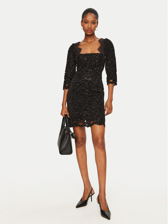 Rinascimento Rinascimento Rochie cocktail CFC0121734003 Negru Slim Fit