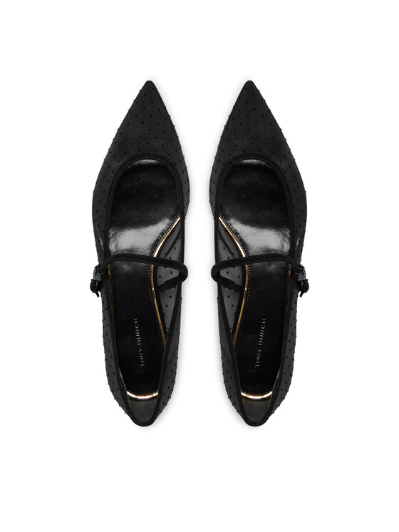 Tory Burch Tory Burch Baleríny Double Buckle Mary Jane 164030 Černá