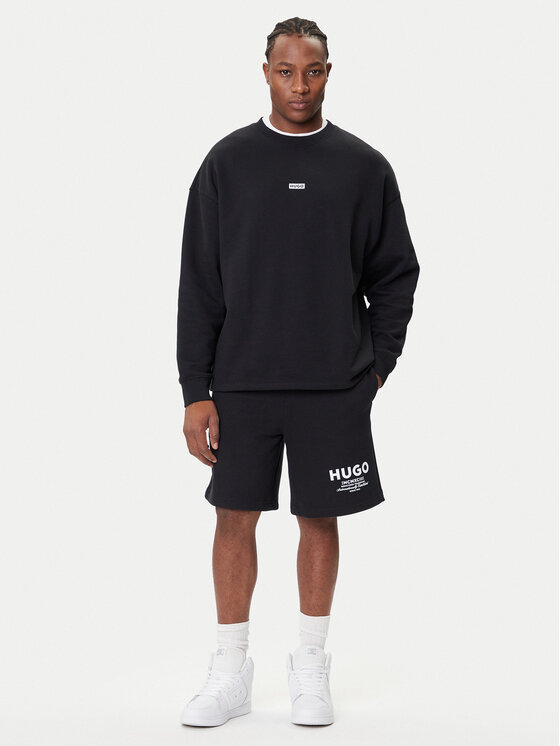 HUGO HUGO Pantaloni scurți sport Nomario 50510728 Negru Loose Fit