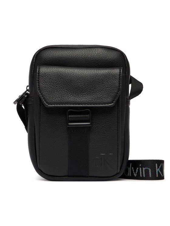 Calvin Klein Calvin Klein Umhängetasche Webbing Strap Slim Reporter LV04D3281G Schwarz