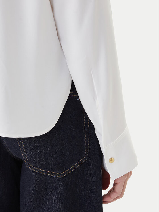 Tommy Hilfiger Tommy Hilfiger Blūze WW0WW47339 Balts Relaxed Fit