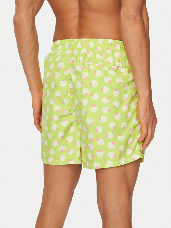 United Colors Of Benetton United Colors Of Benetton Szorty kąpielowe 54MX6X00R Zielony Regular Fit