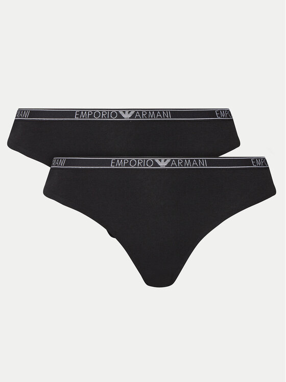Emporio Armani Underwear Emporio Armani Underwear Set 2 parov brazilskih spodnjih hlačk 164752 4F223 00020 Črna