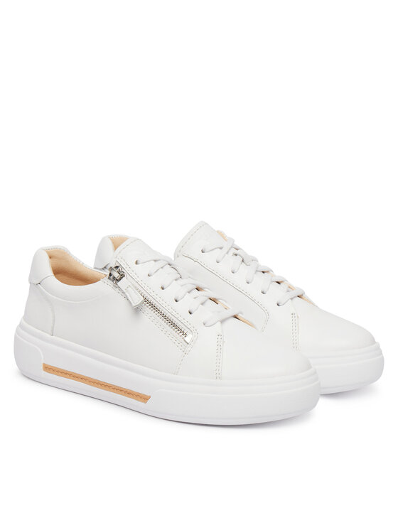 Clarks Clarks Sneakersy Hollyrose Zip 26185917 Biela