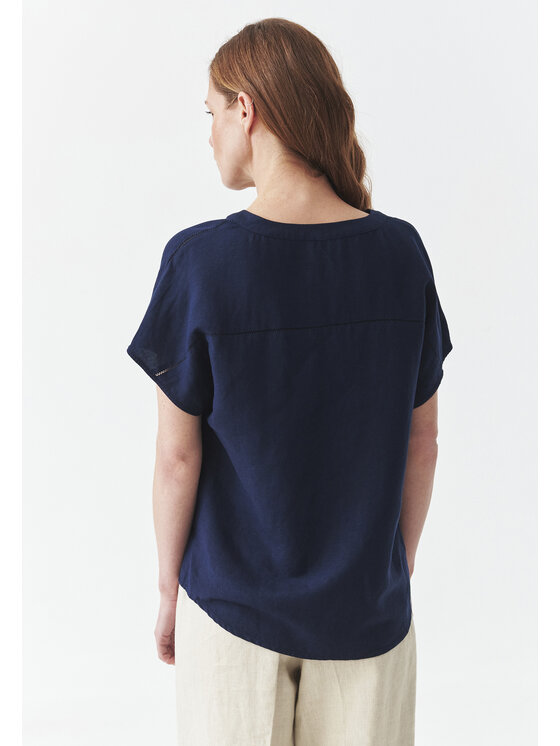 TATUUM TATUUM Blúzka SARAKINO Tmavomodrá Loose Fit