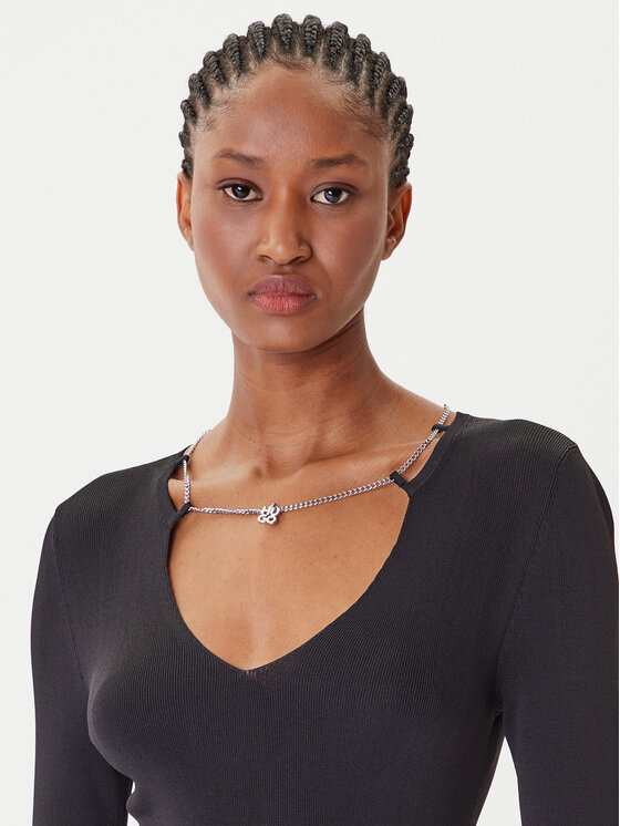 HUGO HUGO Trikotažinė suknelė Sibery 50548244 Juoda Slim Fit