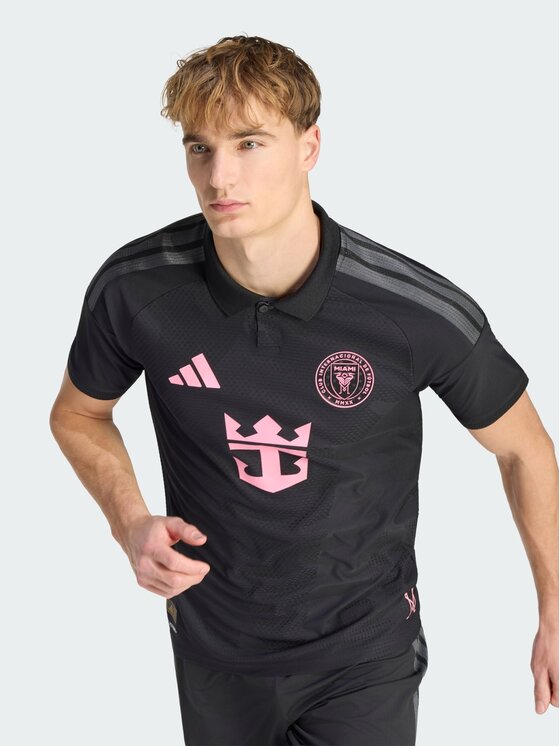 adidas adidas Koszulka techniczna Inter Miami CF Away Authentic Jersey Messi Czarny Slim Fit