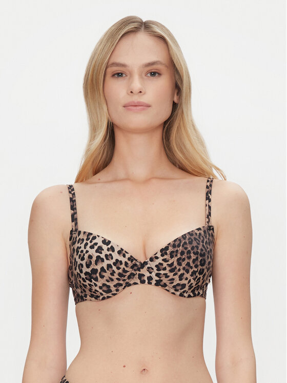 Góra od bikini, rozmiar 80C, Brązowe, Animalia 301859