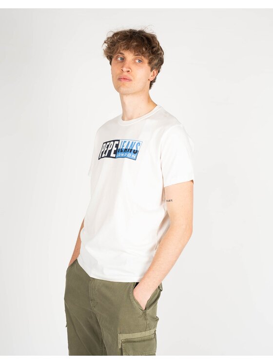 Pepe Jeans Pepe Jeans T-Shirt PM507757 | Gelu Λευκό Regular Fit