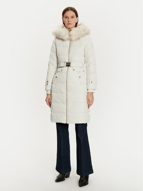 Morgan Morgan Pūkinė striukė 242-GARENA Écru Slim Fit