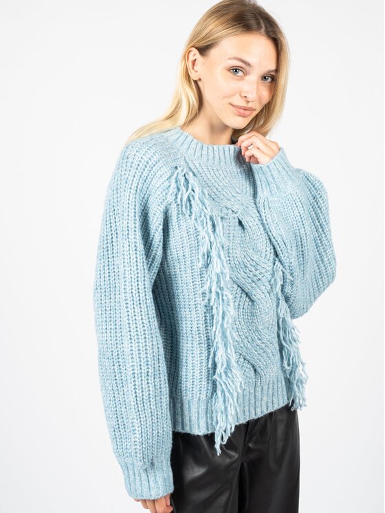 Silvian Heach Silvian Heach Maglione PGA22007MA Celeste Regular Fit