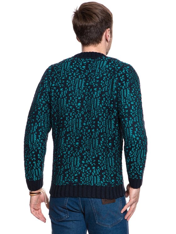 Wrangler Wrangler Maglione JACQUARD KNIT Verde Regular Fit