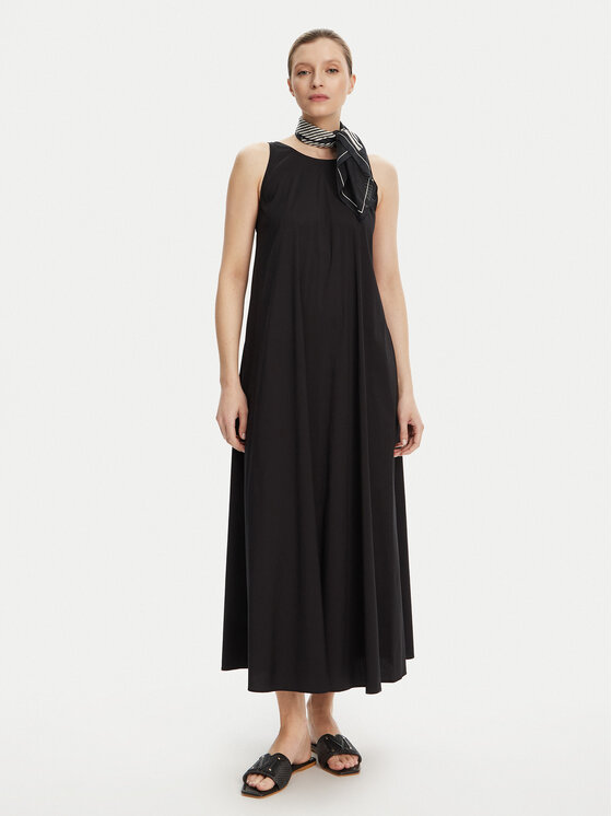 Max Mara Beachwear Max Mara Beachwear Poletna obleka Romea 2516221019 Črna Relaxed Fit